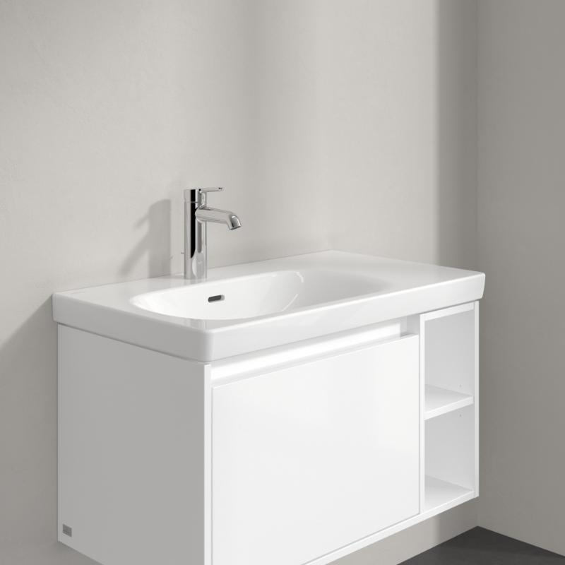 Lavoar suspendat Villeroy & Boch Skyla 80 cm, TitanCeram, CeramicPlus, alb alpin